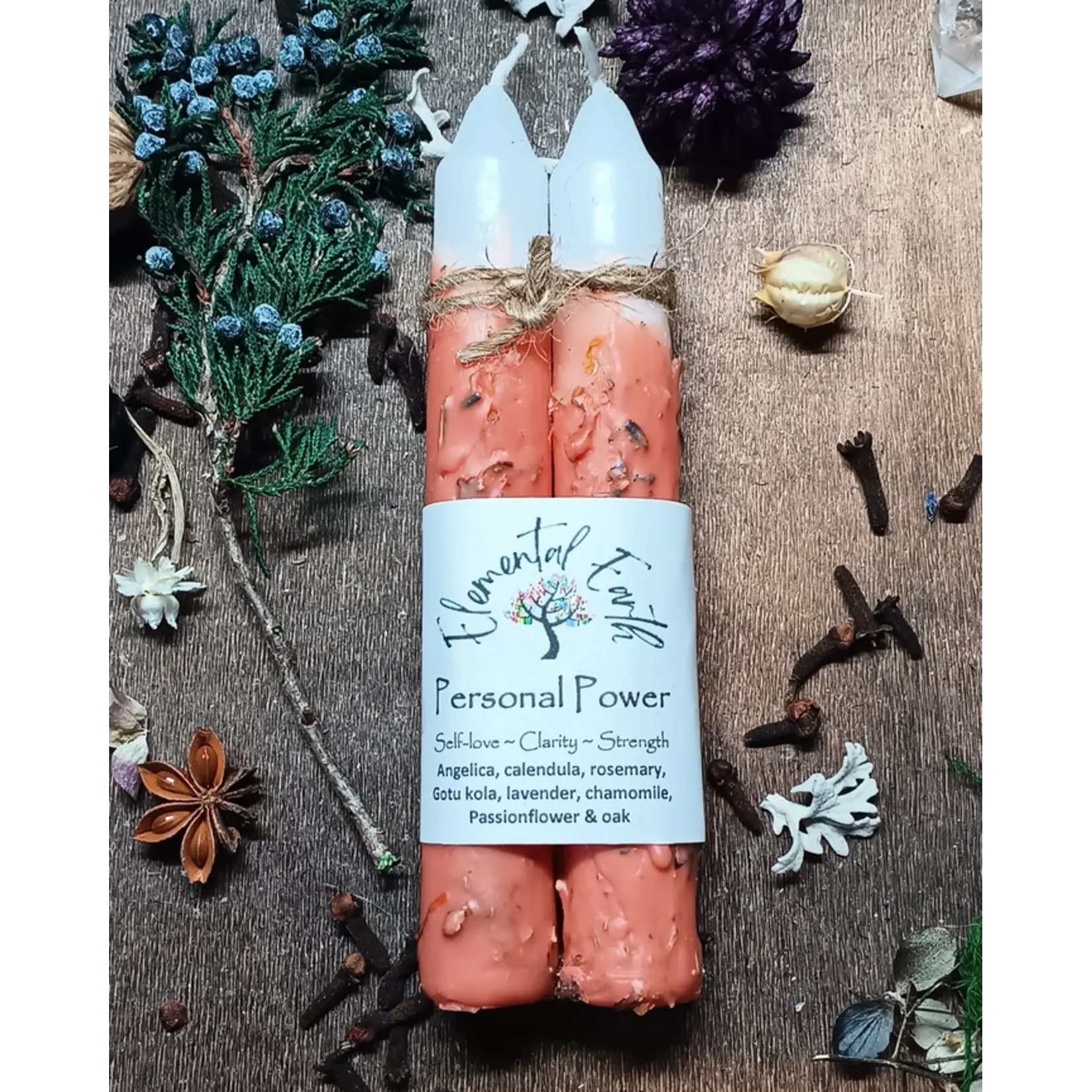Personal Power - Ritual Herbal Candles 6"
