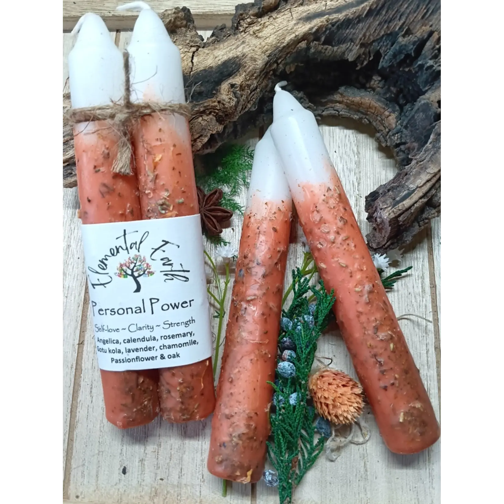 Personal Power - Ritual Herbal Candles 6"