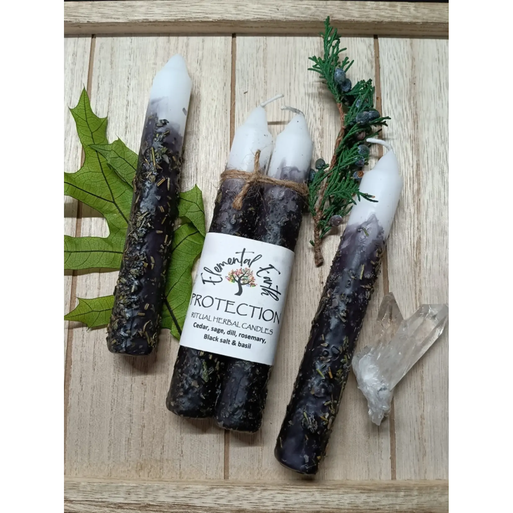 Protection - Ritual Herbal Candles 6"