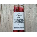 Fire - Elemental Ritual Herbal Candles 6"