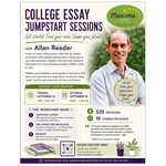 College Essay Jumpstart Sessions with Allan Reeder