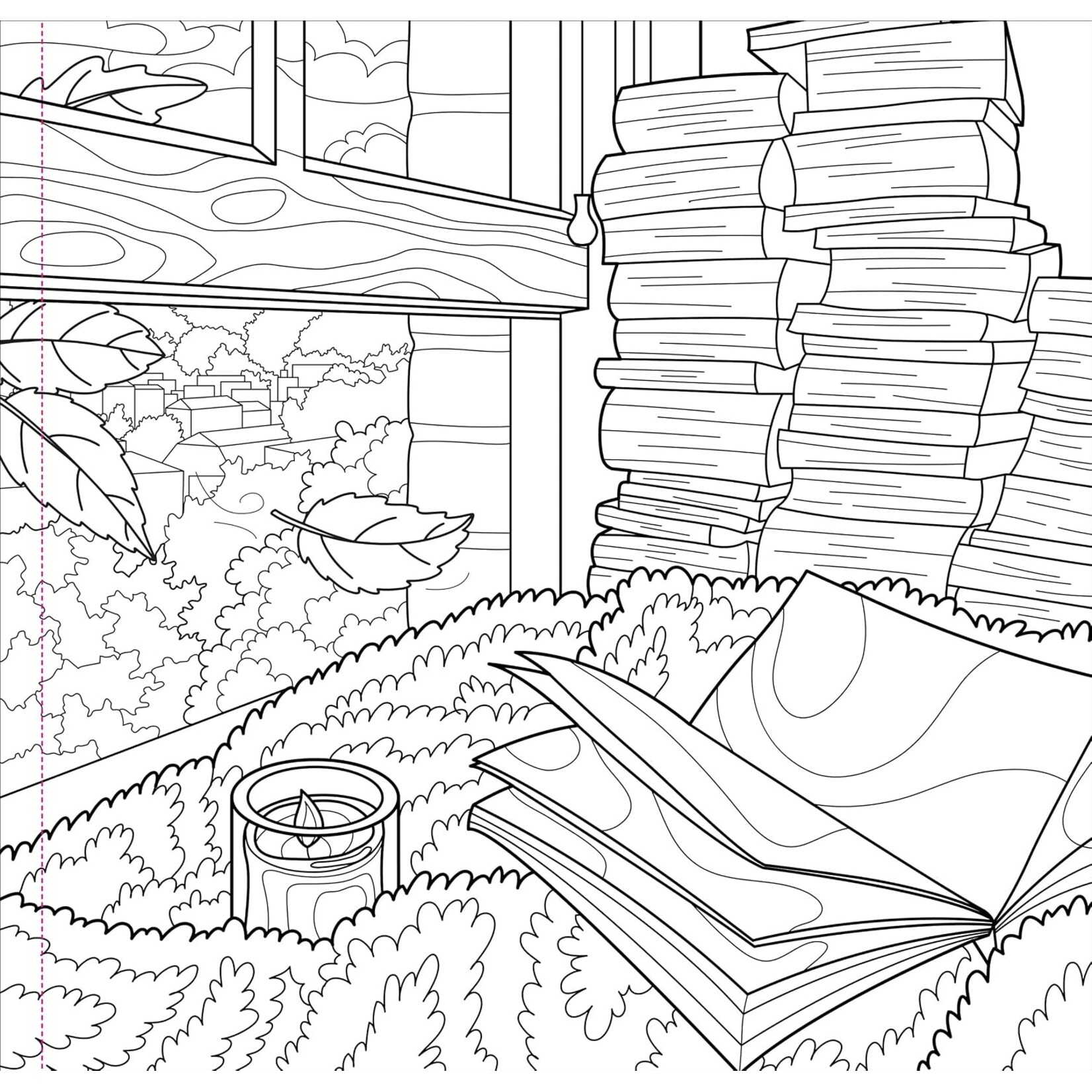 Autumn Dreams Adult Coloring Book