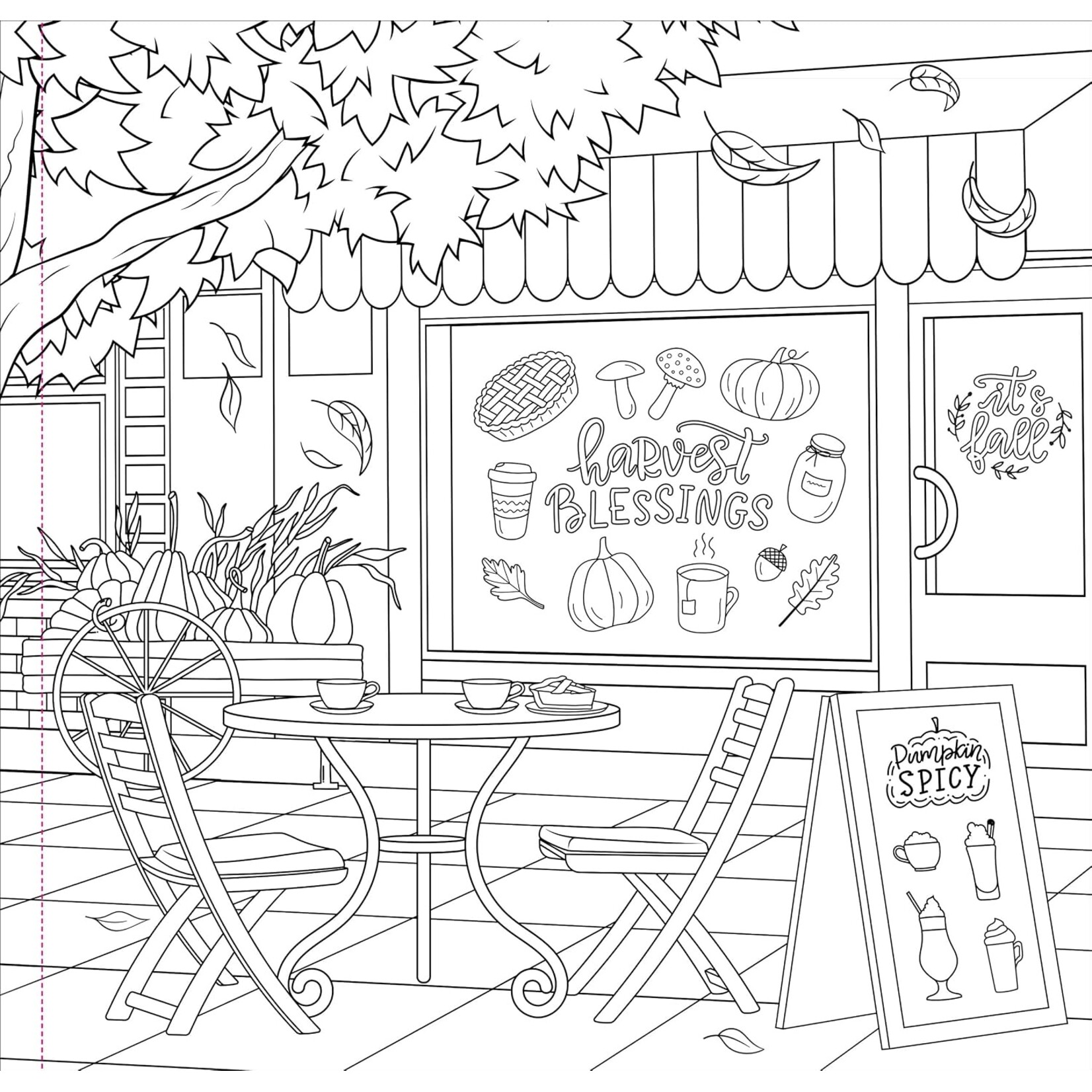 Autumn Dreams Adult Coloring Book