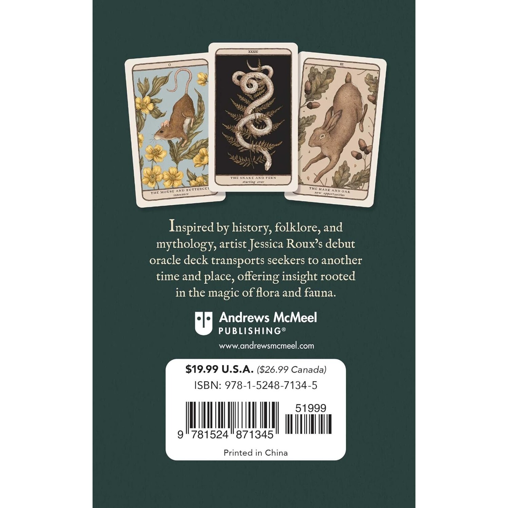 Woodland Wardens: 52-Card Oracle Deck & Guidebook