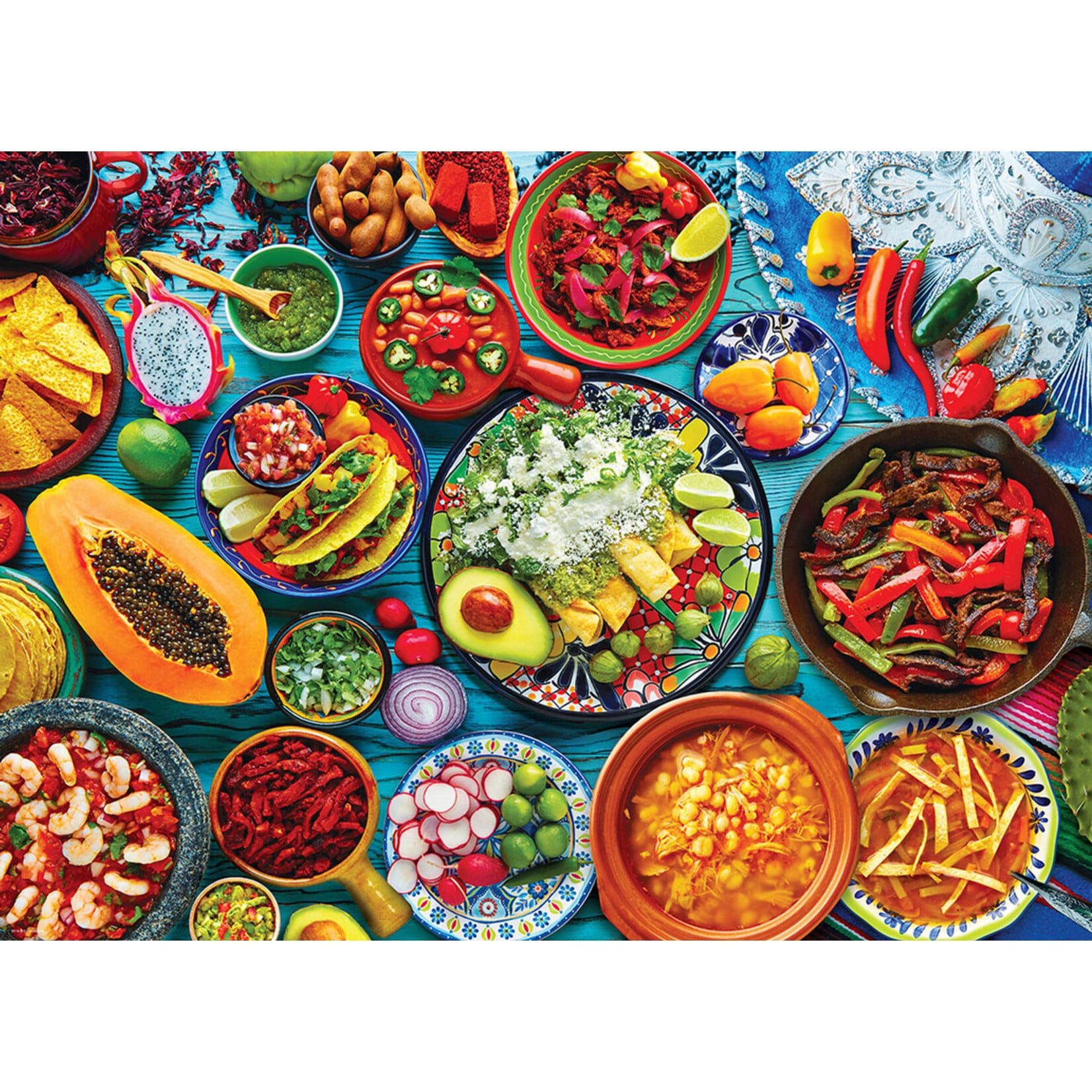 Flavors of the World - Mexican Table 1000 Piece Puzzle
