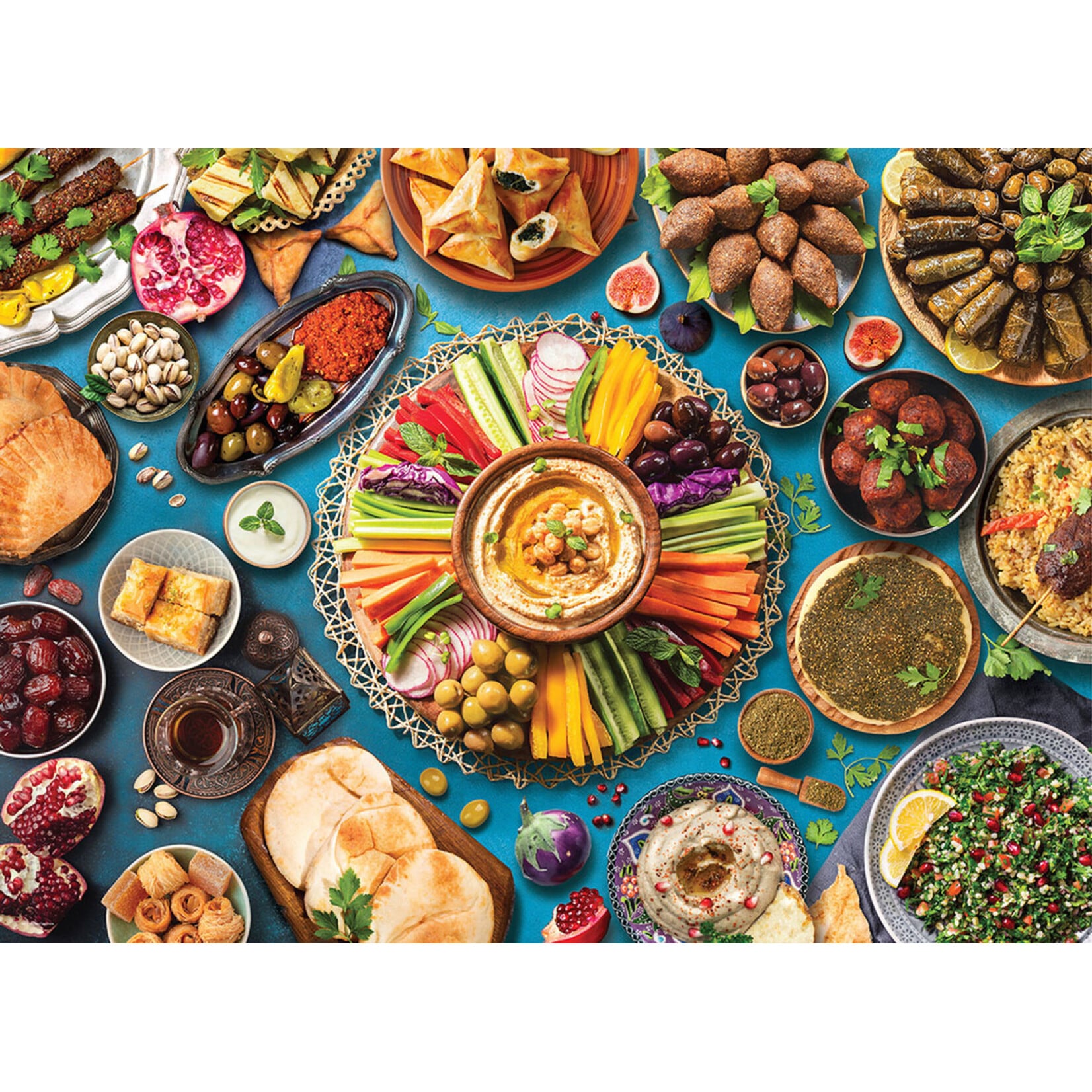 Flavors of the World - Middle-Eastern Table 1000 Piece Puzzle