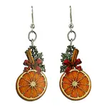 Christmas Orange Earrings