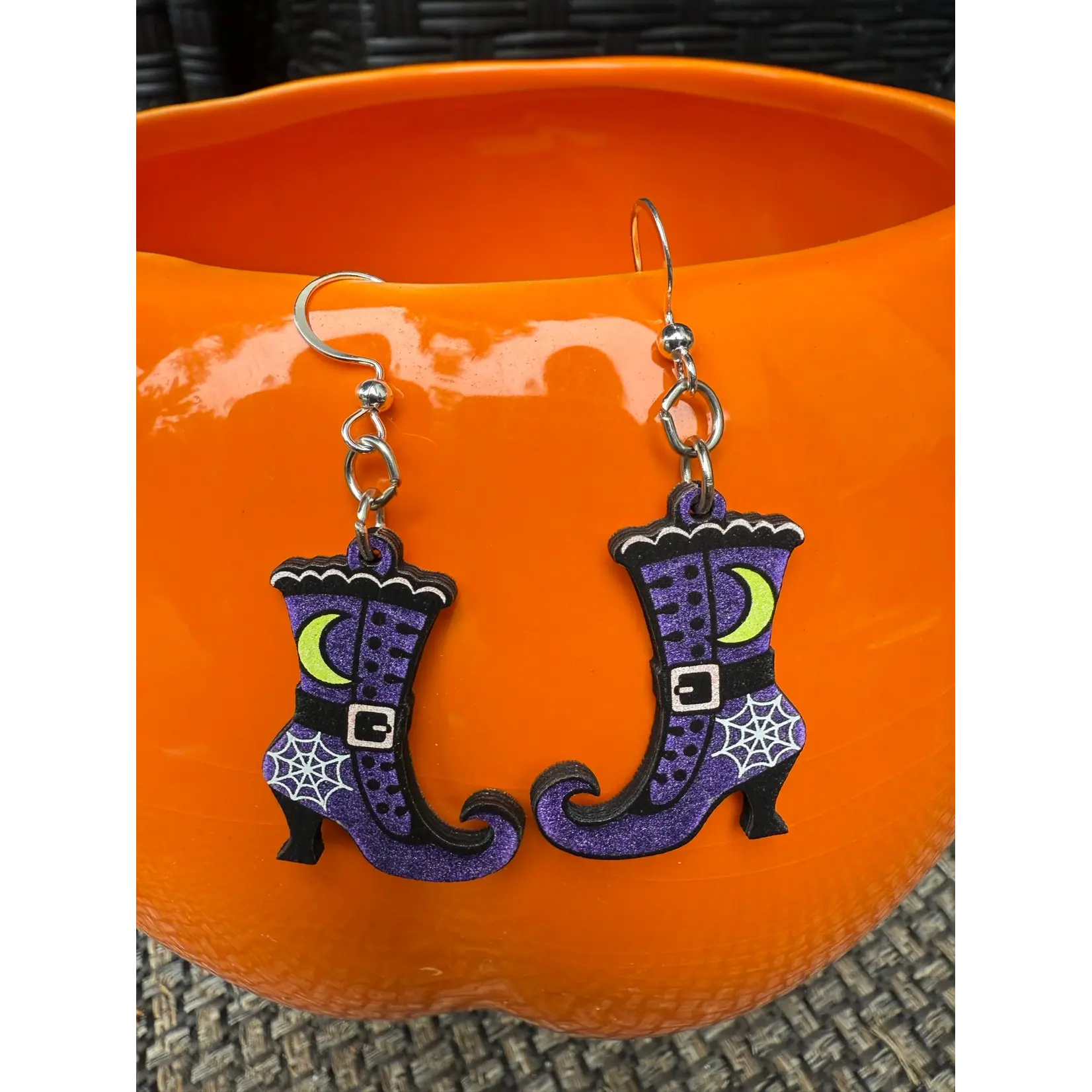 Witch Boot Earrings