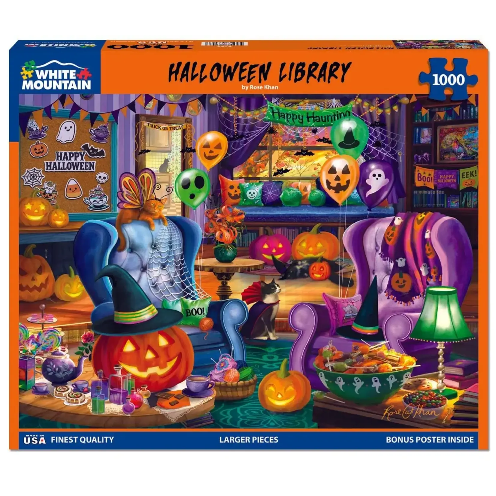 Halloween Library - 1000 Piece Jigsaw Puzzle