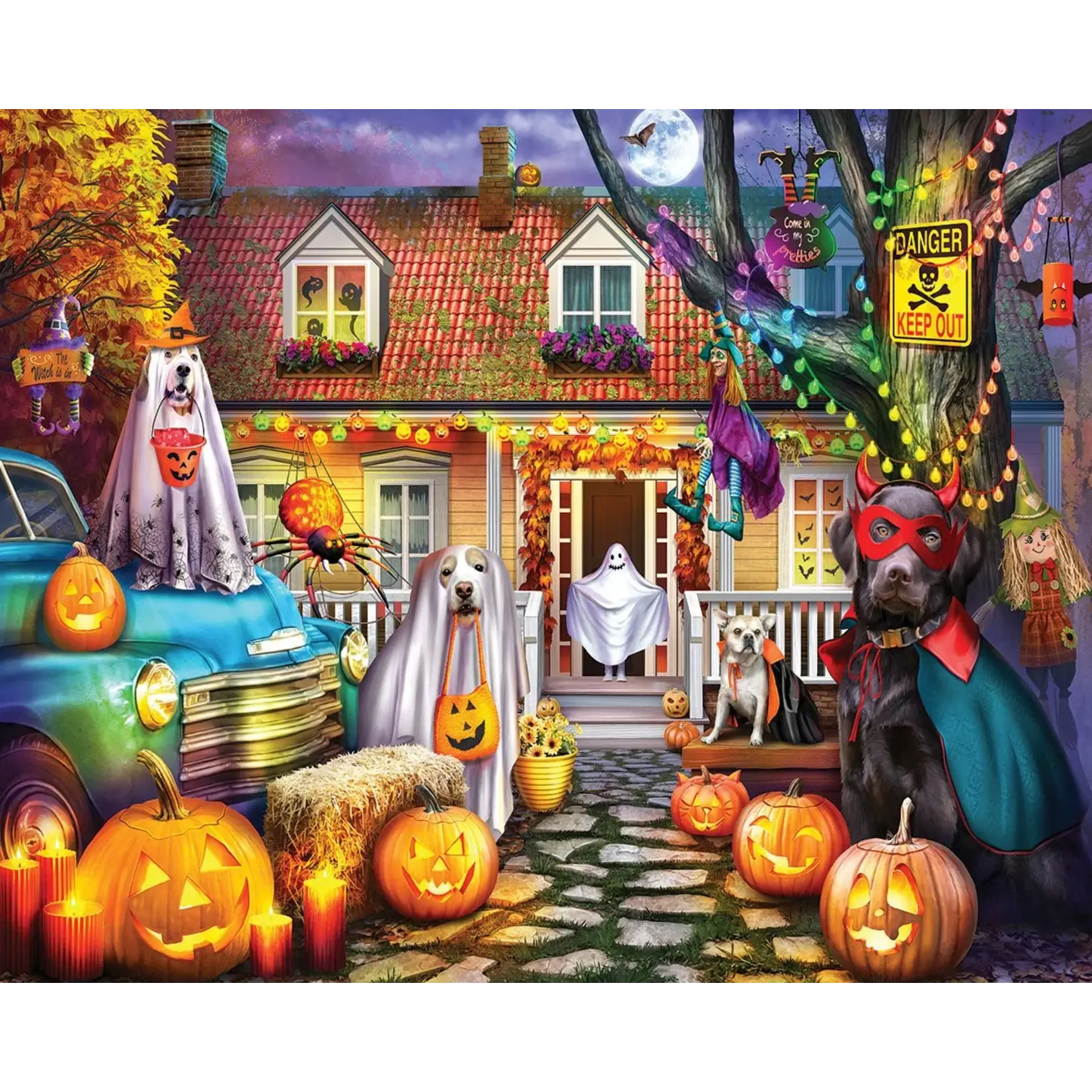 Halloween Dog House - 1000 Piece Jigsaw Puzzle