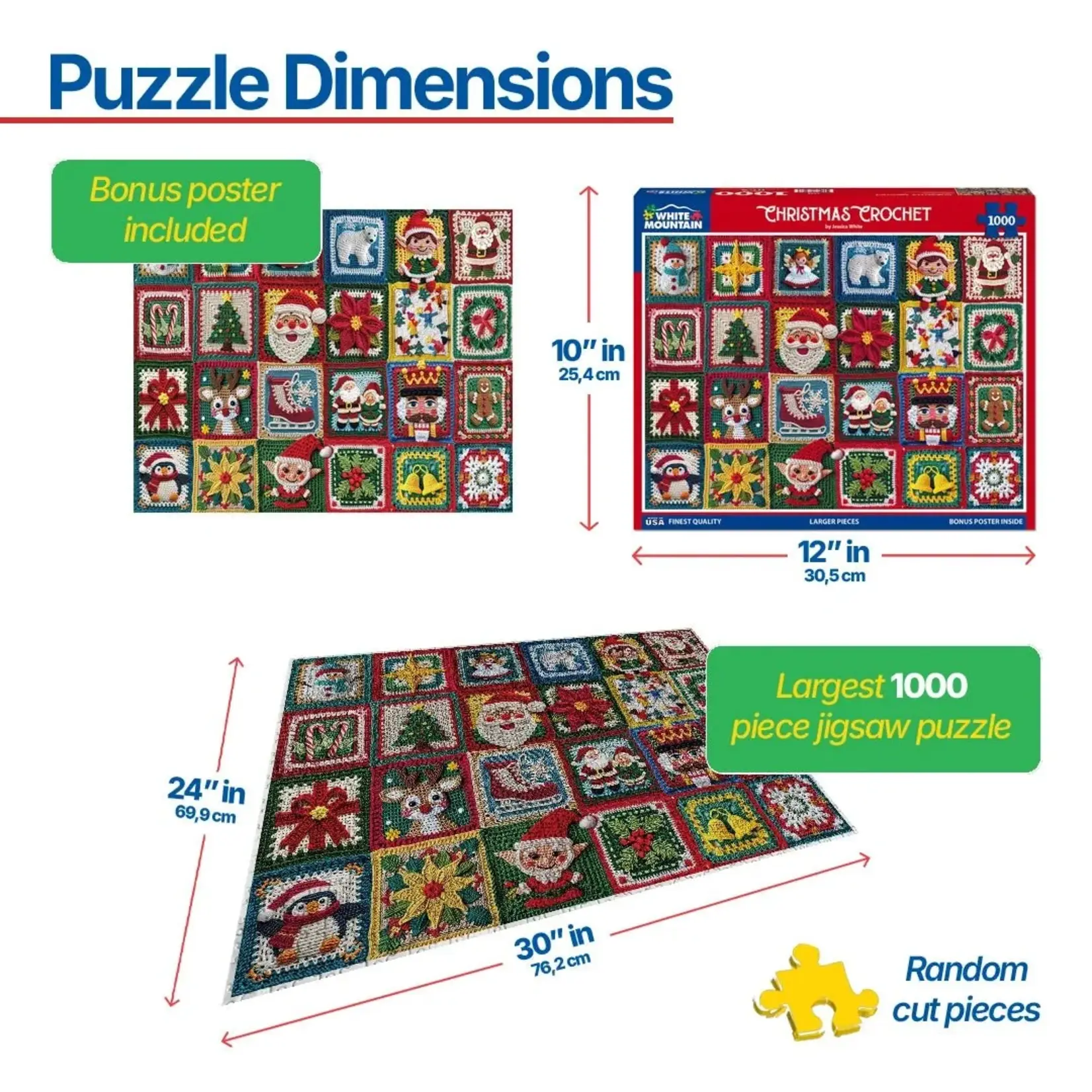 Christmas Crochet- 1000 Piece Jigsaw Puzzle