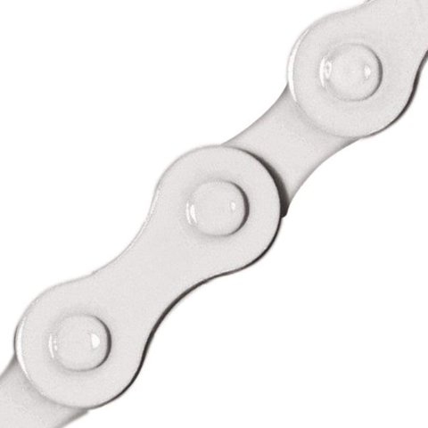 KMC BMX Bicycle Chain S1 (formerly Z410) 1/2" X 1/8" 112L - WHITE