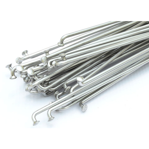 ANY LENGTH **NON-REFUNDABLE*** Stainless Steel J-bend Custom Cut Bicycle Spokes MADE IN USA 14G (2.0mm) non-butted (EACH)