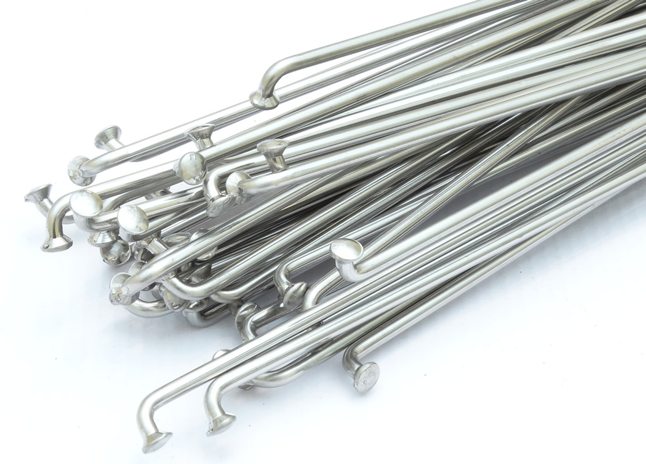 ANY LENGTH **NON-REFUNDABLE*** Stainless Steel J-bend Custom Cut Bicycle  Spokes MADE IN USA 14G (2.0mm) non-butted (EACH)