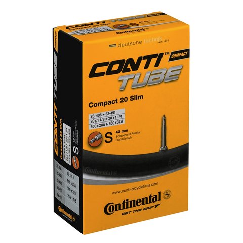 Inner Tube - 20 x 1-1/8 x 1-1/4 - 42mm Presta Valve - Continental