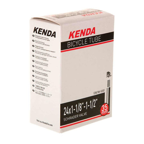 Bicycle Inner Tube - 24" x 1-1/8" - 1-1/2" - ISO: 520 - Schrader Valve: 35mm - Kenda
