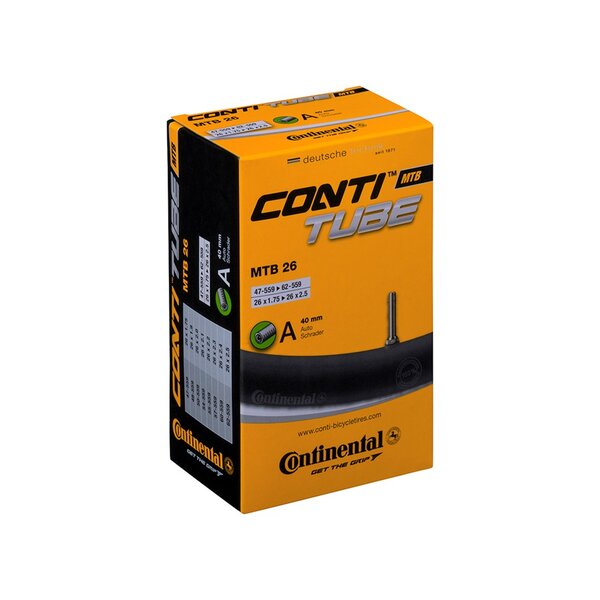 Continental Inner Tube - 26 x 1.75 - 2.5 - 40mm Schrader Valve - Continental