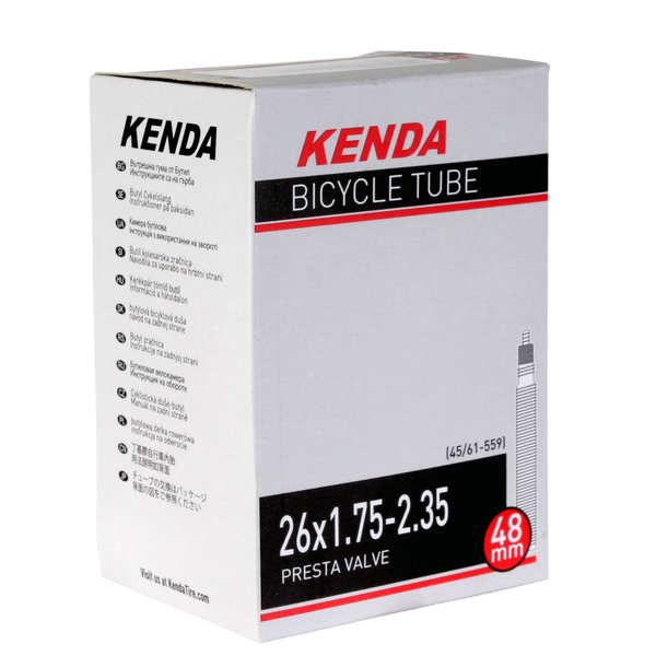 Kenda Inner Tube - 26 x 1.75 - 2.35 - 48mm Presta Valve - Kenda