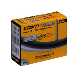Continental Bicycle Inner Tube - 700c x 20 - 25mm - Presta Valve: 60mm - Supersonic (50g) - Continental