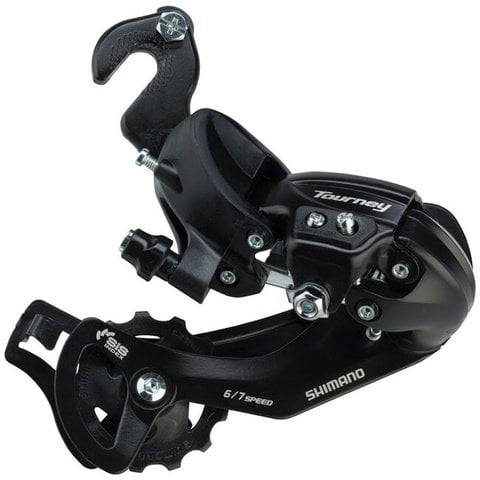 Shimano - Tourney - RD-TY300 - Rear Derailleur - 6/7s - Riveted Adapter (BMX Track) (ERDTY300MB)