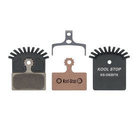 Kool Stop Kool-Stop Shimano Organic M9000/M8000 Disc Brake Pads Aero Pro Copper Plate #KS-D635TK