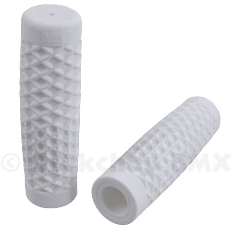 Cult Vans closed end beach cruiser bicycle grips 124mm WHITE