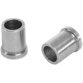 Wheels Manufacturing Aluminum Valve Conversion Sleeve (Schrader drilled rim with Presta tube) - PAIR - SILVER