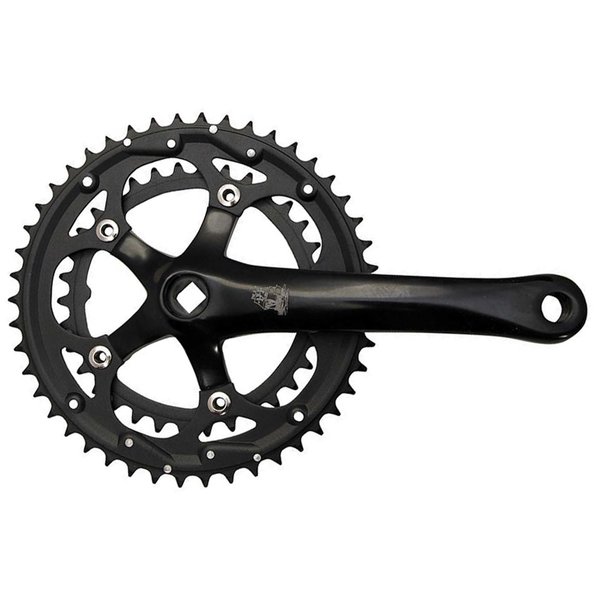 New Albion Cycles New Albion Cycles - XDD Crank Set - 2x10/11s - 34/50T - Crank: Square, 172.5mm - Black