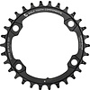 Wolf Tooth - Drop-Stop - Chainring - 1x9/10/11/12s - 34T - 96 Asymmetric BCD - 4-Bolt - For Shimano XT M8000 and SLX M7000 Cranks - Black