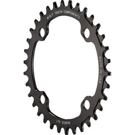 Wolf Tooth Wolf Tooth - Drop-Stop - Chainring - 1x9/10/11/12s - 32T - 104 BCD - 4-Bolt - Black