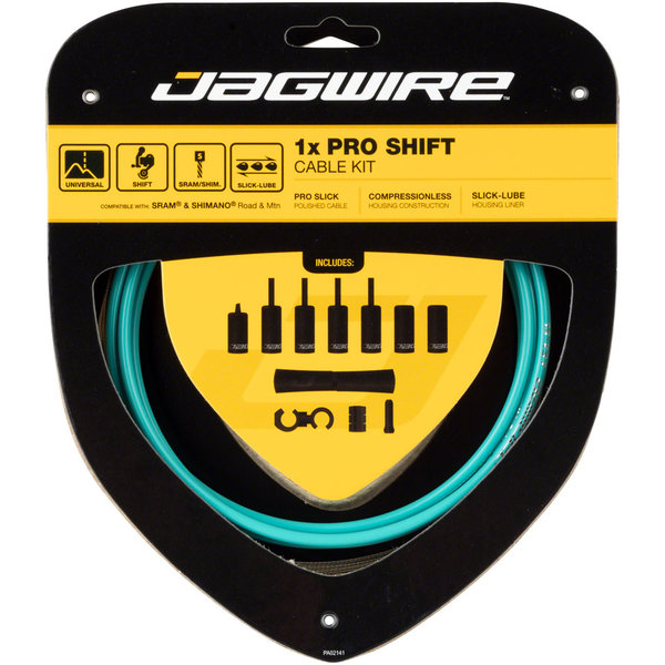 Jagwire Jagwire - 1x Pro Shift Cable Kit - Road/Mountain - SRAM/Shimano - Bianchi Celeste