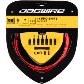 Jagwire Jagwire - 1x Pro Shift Cable Kit - Road/Mountain - SRAM/Shimano - Red