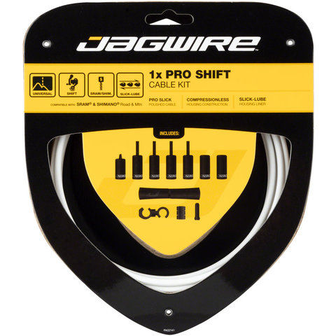 Jagwire - 1x Pro Shift Cable Kit - Road/Mountain - SRAM/Shimano - White