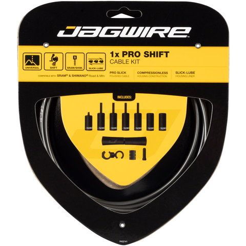 Jagwire - 1x Pro Shift Cable Kit - Road/Mountain - SRAM/Shimano - Ice Gray