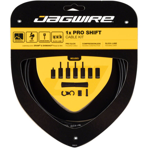 Jagwire - 1x Pro Shift Cable Kit - Road/Mountain - SRAM/Shimano - Black