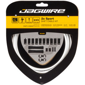 Jagwire Jagwire - 2x Sport Shift Cable Kit - SRAM/Shimano - White