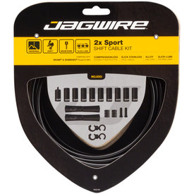 Jagwire Jagwire - 2x Sport Shift Cable Kit - SRAM/Shimano - Black