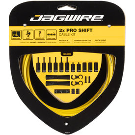 Jagwire Jagwire - 2x Pro Shift Cable Kit - Road/Mountain - SRAM/Shimano - Yellow