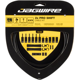 Jagwire Jagwire - 2x Pro Shift Cable Kit - Road/Mountain - SRAM/Shimano - Black