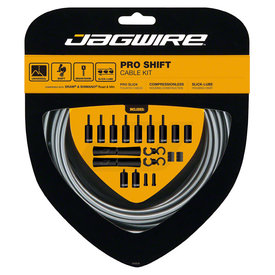 Jagwire Jagwire - 2x Pro Shift Cable Kit - Road/Mountain - SRAM/Shimano - Ice Gray