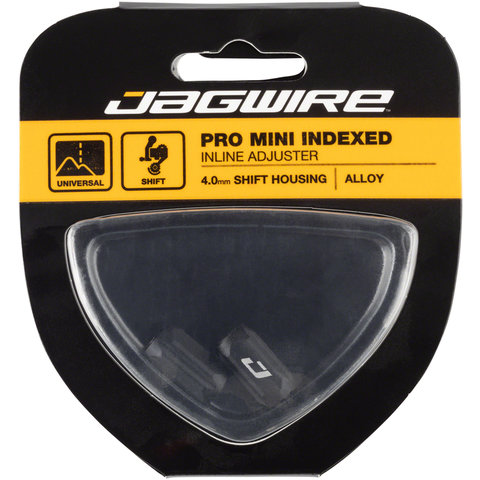 Jagwire - Pro Mini Inline Indexed Cable Tension Adjusters - 2 Piece - Black