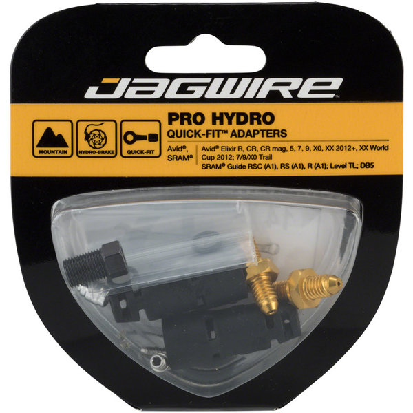 Jagwire Jagwire - Pro Quick-Fit Adapters for Hydraulic Hose - Fits SRAM DB5, Guide, and Level, and Avid Elixir, Trail, and XX