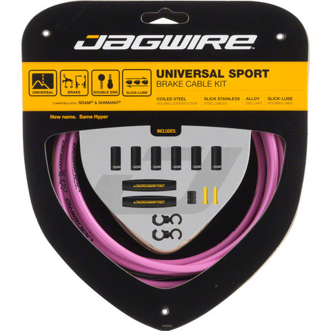 Jagwire - Universal Sport Brake Cable Kit - Pink