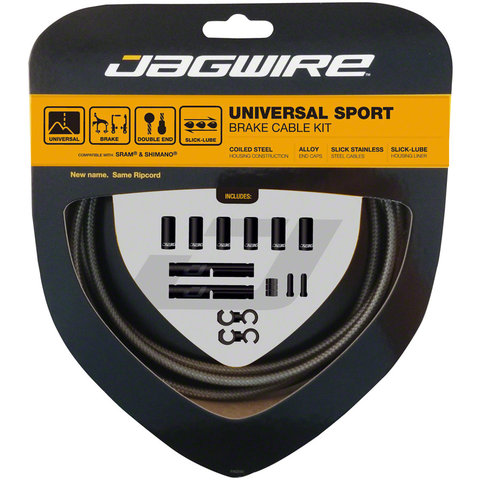 Jagwire - Universal Sport Brake Cable Kit - Carbon Silver