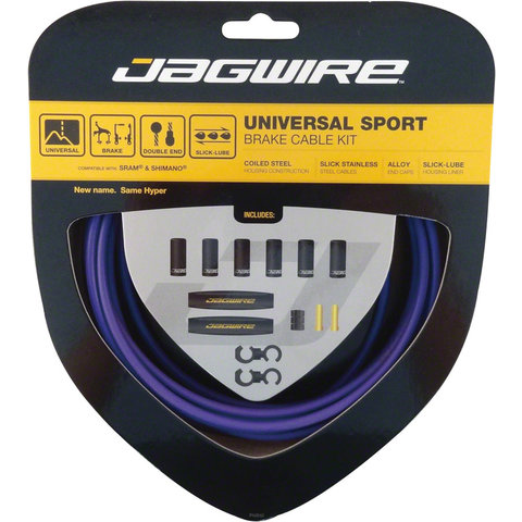 Jagwire - Universal Sport Brake Cable Kit - Purple