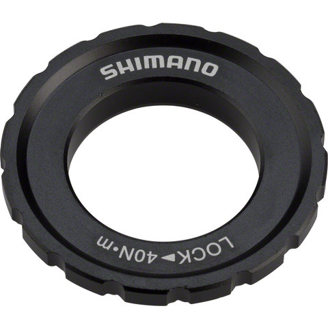 Shimano - XT - M8010 - Outer Serration Center-Lock Disc Rotor Lock Ring - For 12/15/20mm - Axle Hubs (Y2A598030)