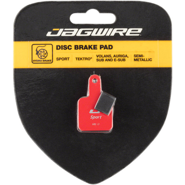 Jagwire Jagwire - Mountain Sport - Disc Brake Pads - Semi-Metallic - For Tektro Volans, Auriga, Auriga SUB, Auriga E-SUB