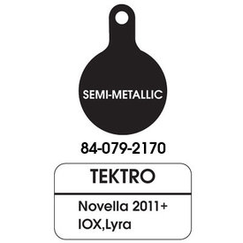 ULTRACYCLE Ultracycle - Disc Brake Pads - Semi-Metallic - For Tektro Novella 2011+, I0X, Lyra