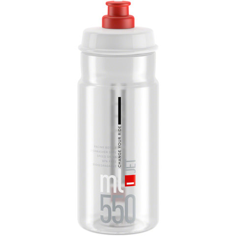 Elite - SRL Jet - Water Bottle - Clear/Red - 550ml