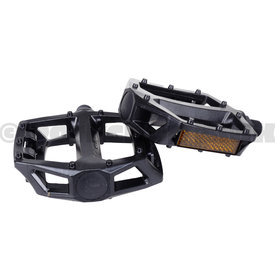 Wellgo Wellgo LU-313 platform freestyle alloy BMX bicycle pedals 9/16" - BLACK